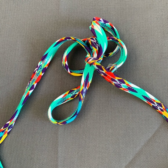 Multi-Coloured Bikini Halter Top - Picture 3 of 4